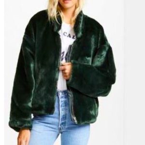 Free People faux fur bomber